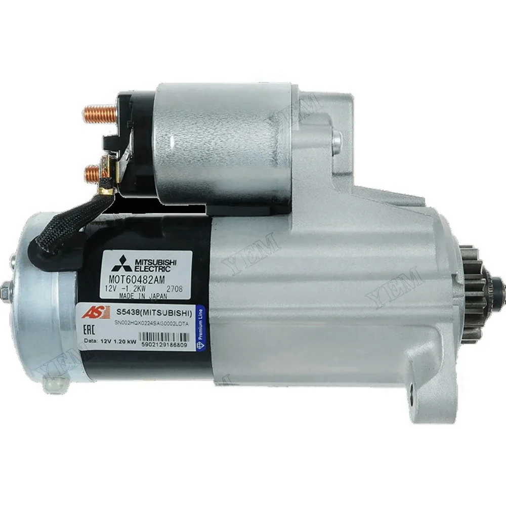 Starter 30L66-10600 30L66-10500 M1T68381 Excavator CX17B for Mitsubishi L3E-W231KBS Engine