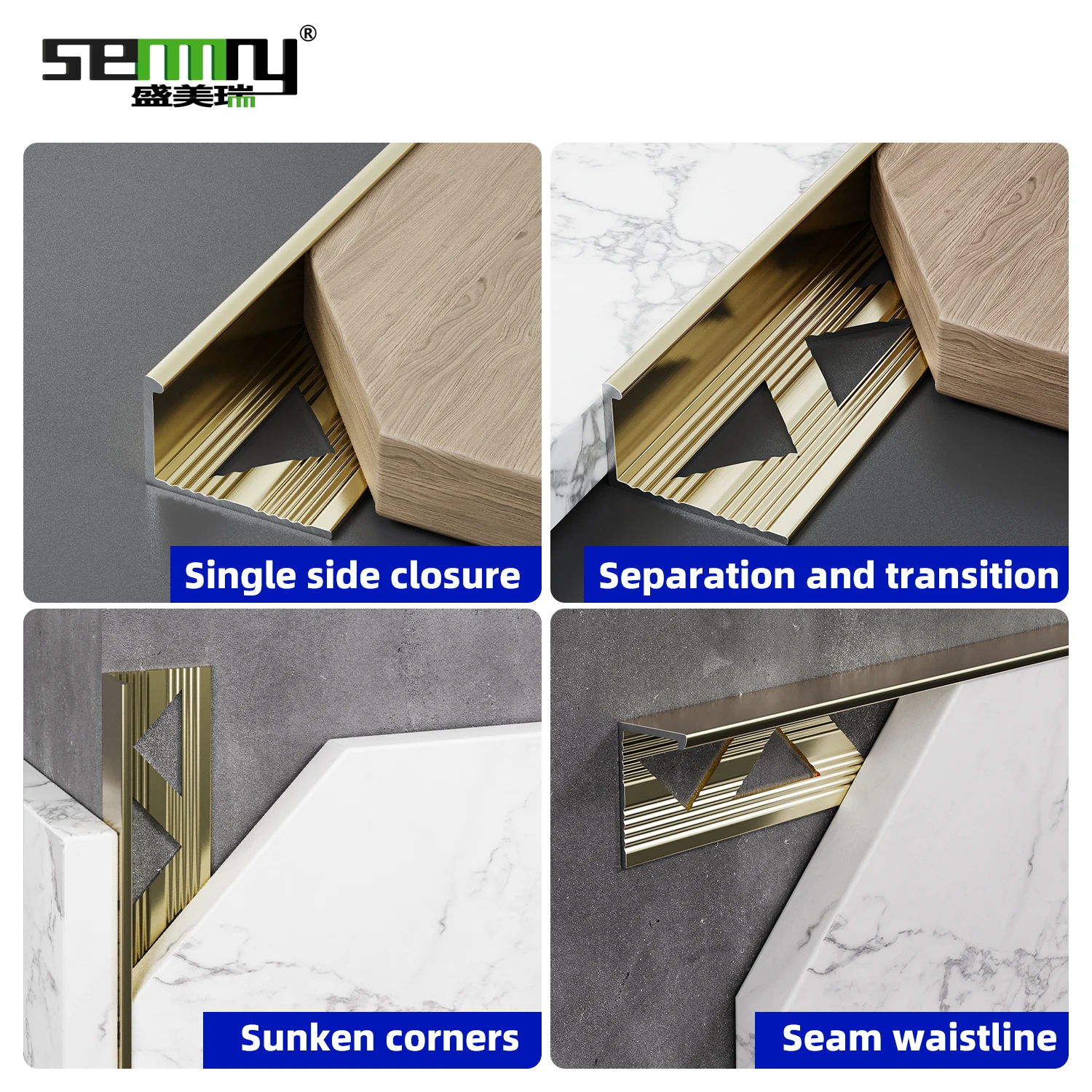 Tiling Trims for Wall L Lines Interior Cutting Floor Accessories Black Aluminum Profile Balcony Thin Tiles Tiling Trims