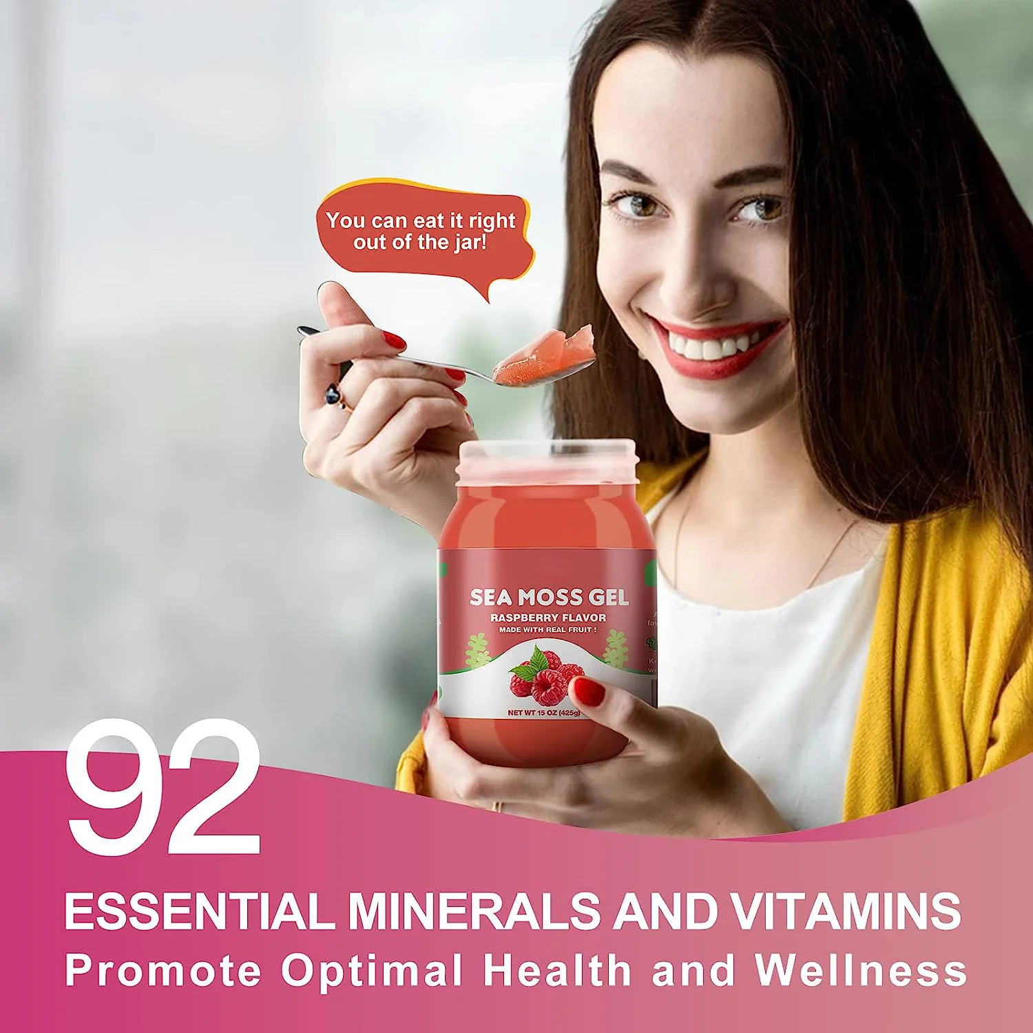 Sea Moss Gel Organic Raw Flavored Irish Seamoss Gel Immune And