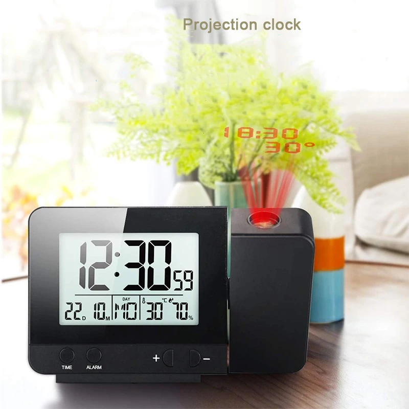 CHEETIE CP133 Infrared Control Sleep Wall Monitoring Time Watch LED Digital Projection Alarm Clock