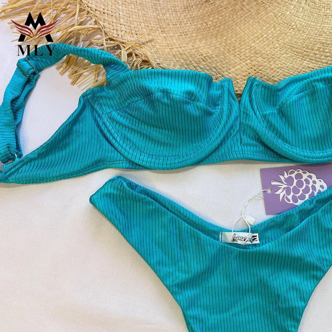Mly 2023 New Ladies Sexy Swimwear Bikini Swimsuit Women's Split Two