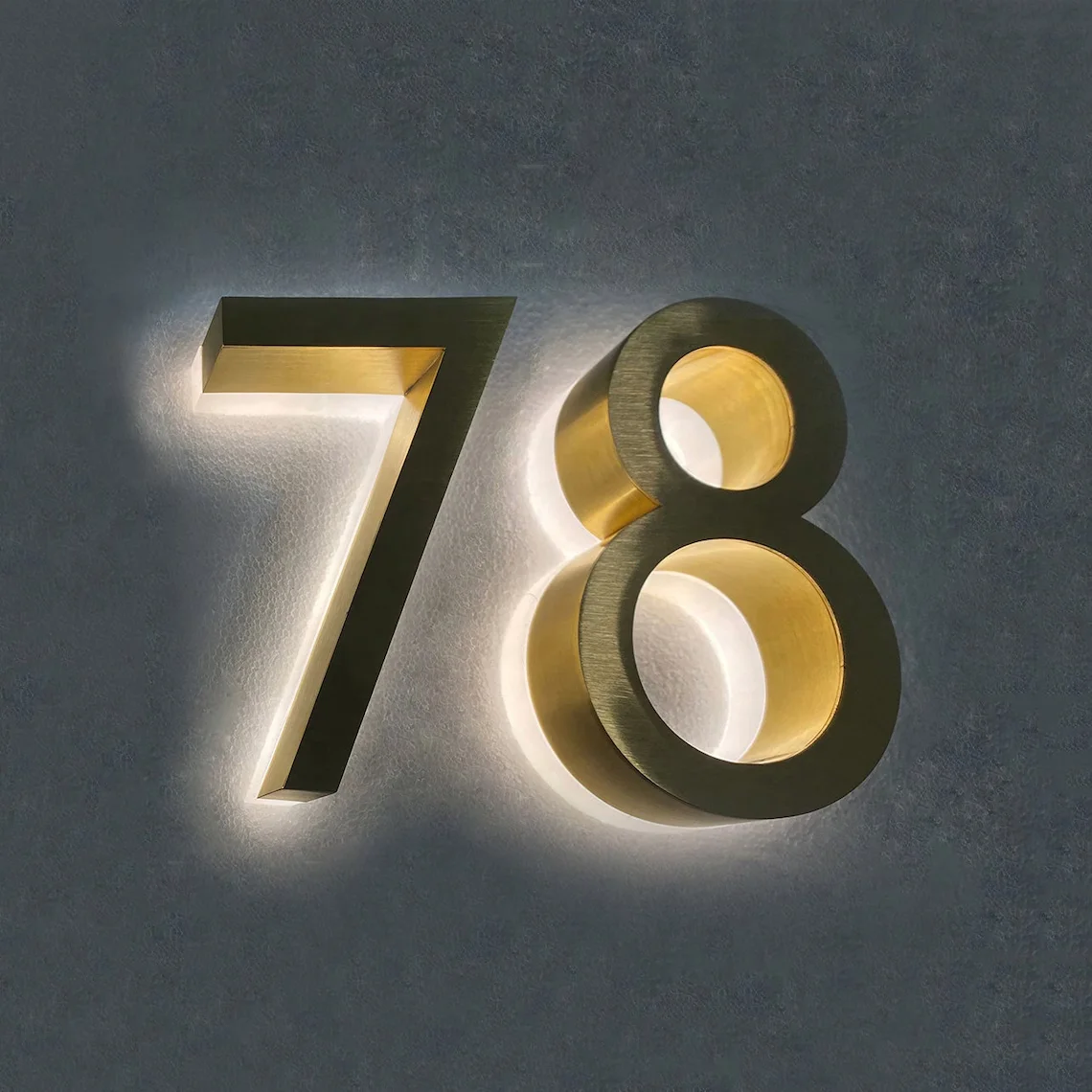 Energy-Saving Solar House Number Light for Advertising for Apartments Hotels Offices Cars Companies Hospitals