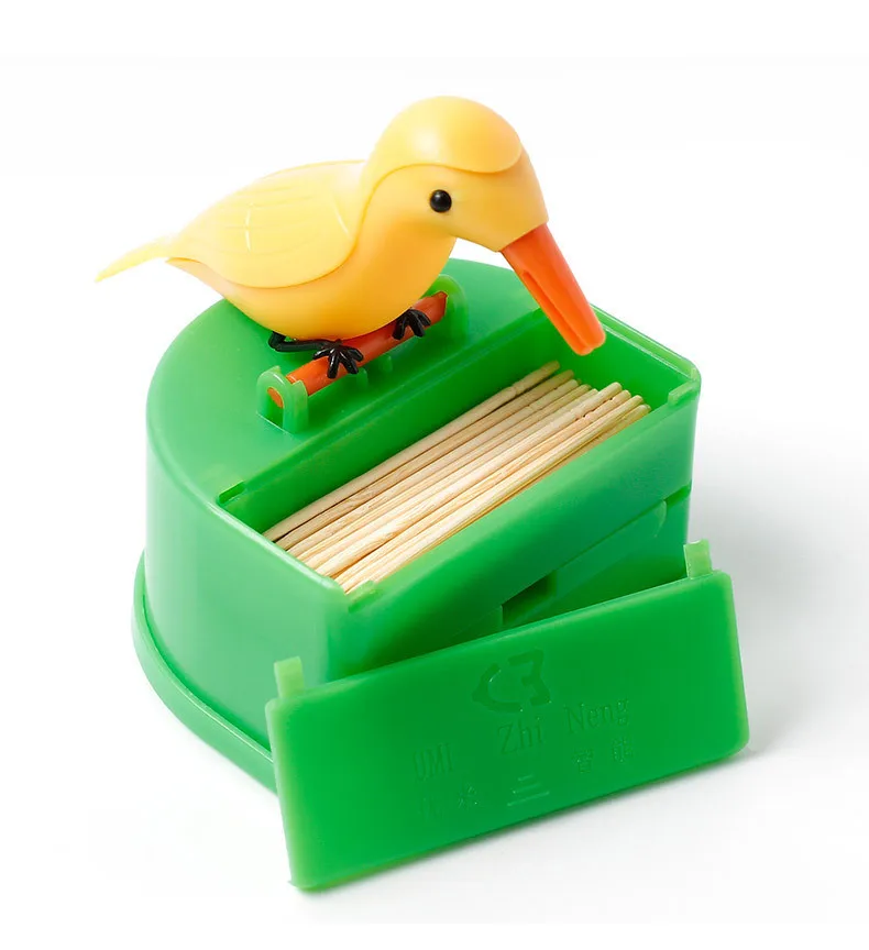 Toothpick Holder Dispenser Cute Bird Toothpick Dispenser Gag Gift