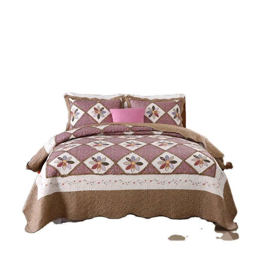 New Custom Wholesale Luxury Microfiber Bedspread Jacquard Bedspread