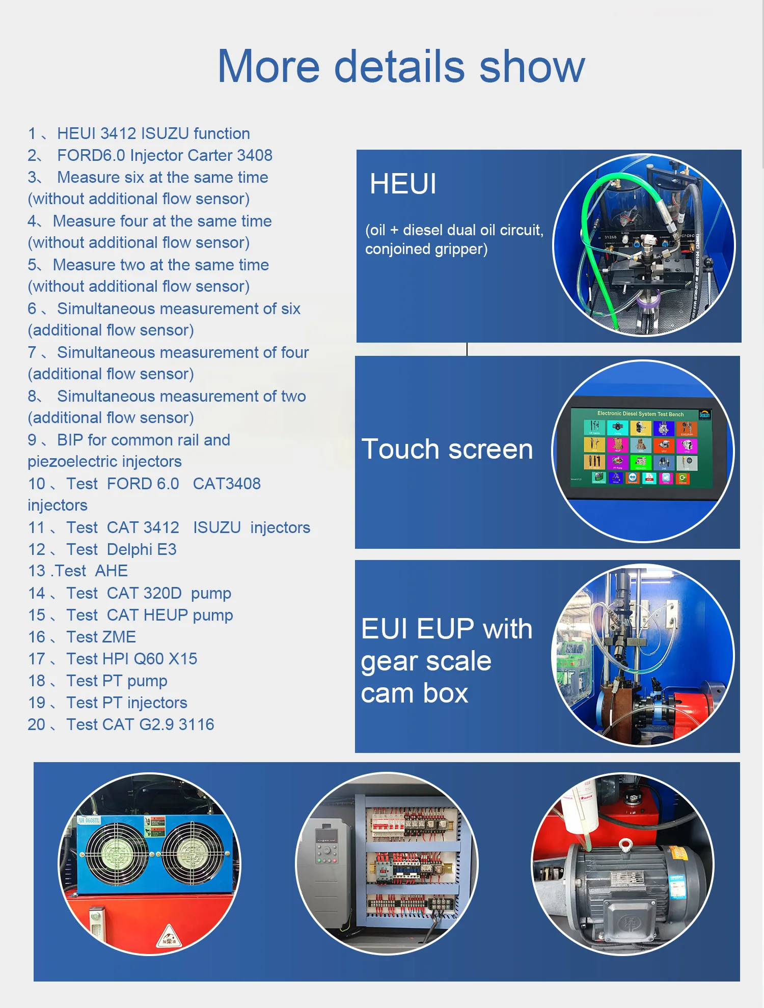 CR1016 diesel Injector Testing Machine Common Rail Injector diesel Fuel Injection Pump test Bench diesel Injector test Equipment