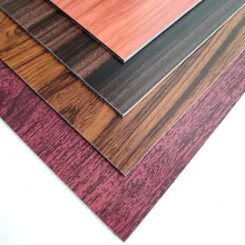 teak color 3mm wall partition board 4mm cladding sheet double side colors Alucobond