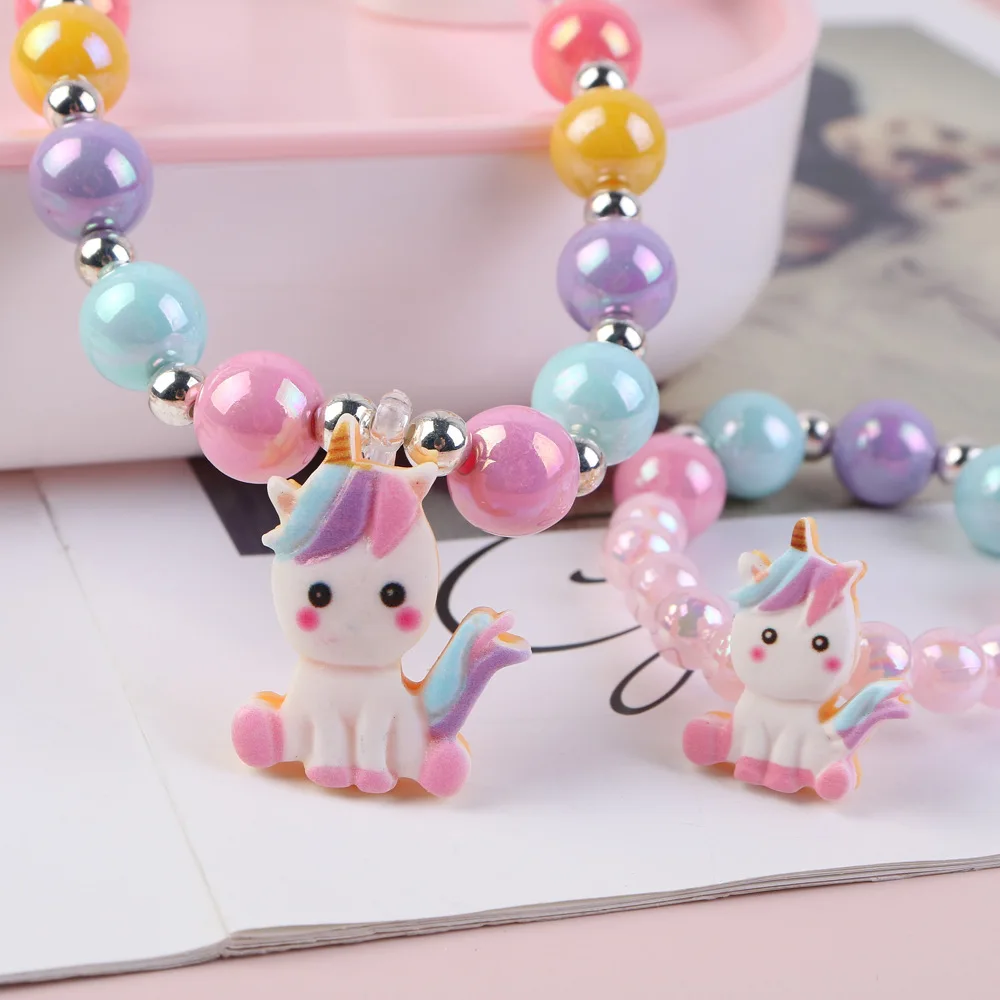 fashion 5pcs set kids necklaces earrings