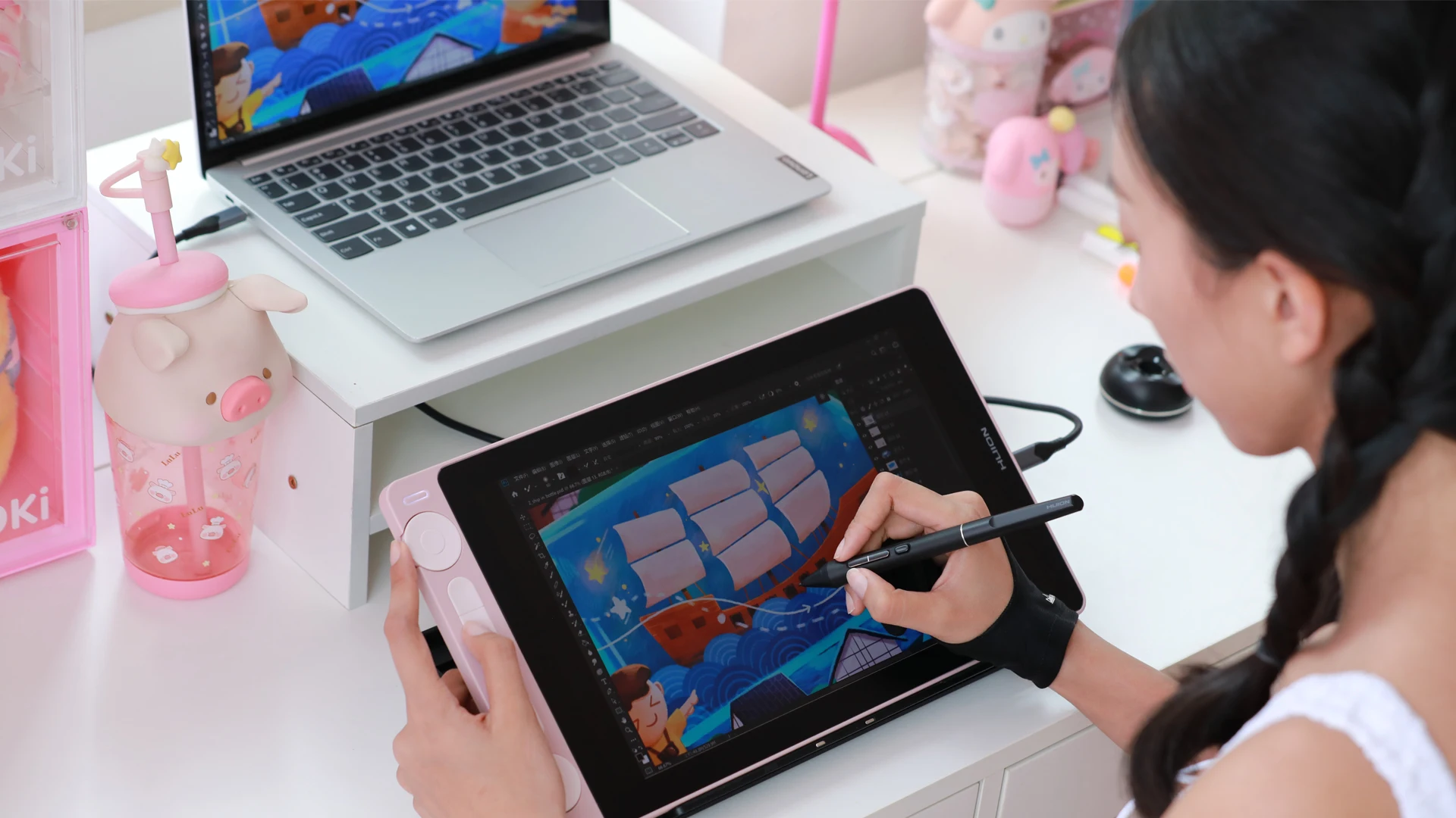 Huion Presenta La Tavoletta Con Penna Kamvas 13 (Gen 3) Da 13,3 Pollici Per Grafici, Fotografi E