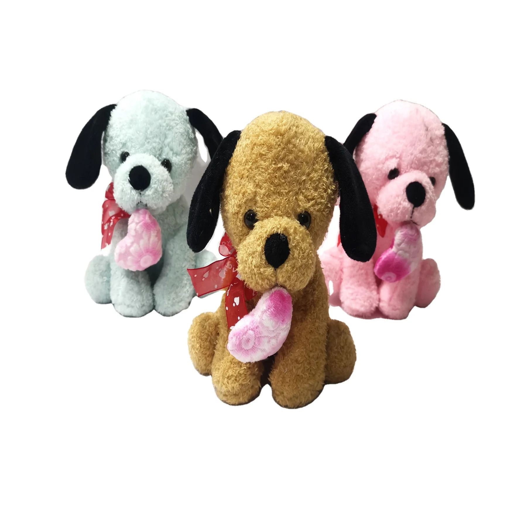 valentines day gifts soft plush toy stuffed puppy with holding