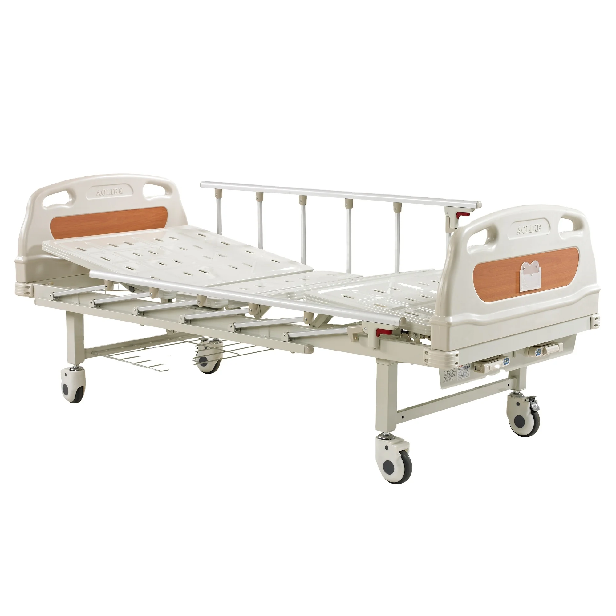 Hot Sale AOLIKE Factory Prices 2 Function Manual Hospital Bed in Selling