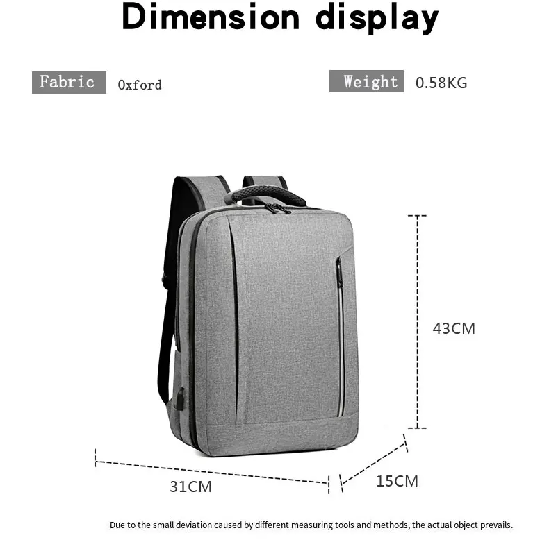 2023 new large capacity layered storage simple custom logo learning work travel multi-functional backpack