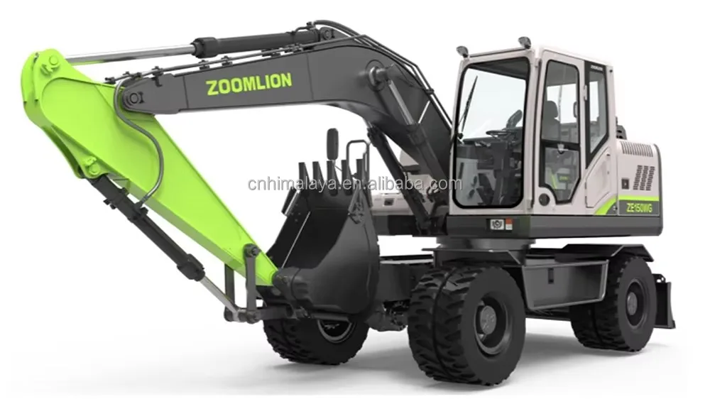 High Quality Zoomlion New Doosan Dx 140 w Wheel Excavator ZE150WG