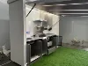 Barbecue au charbon de bois intégré en acier inoxydable (en option)