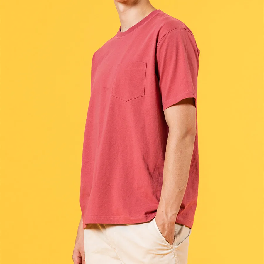 Quality Customized 200gsm Oversized t Shirt Heavy 100 Cotton Plain Crop Tops Wholesale Top t Shirt Blanc Pocket Tee Shirts