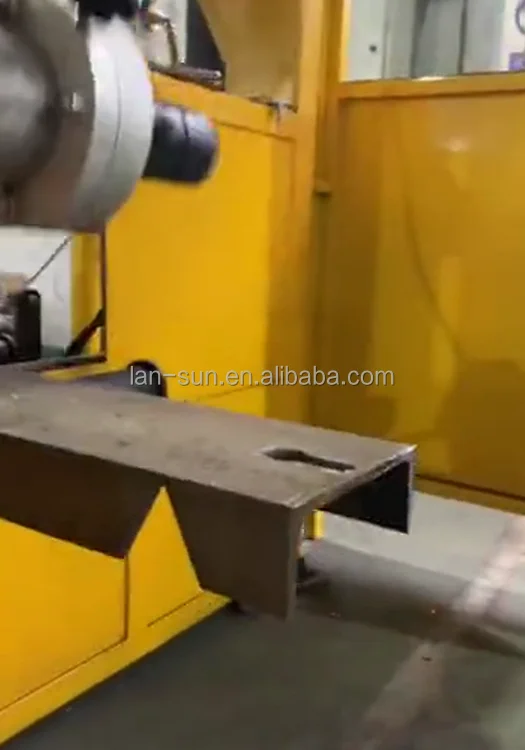 Robotic H Beam Cutting Machine With Plasma Cutter for Steel Beams Fabric