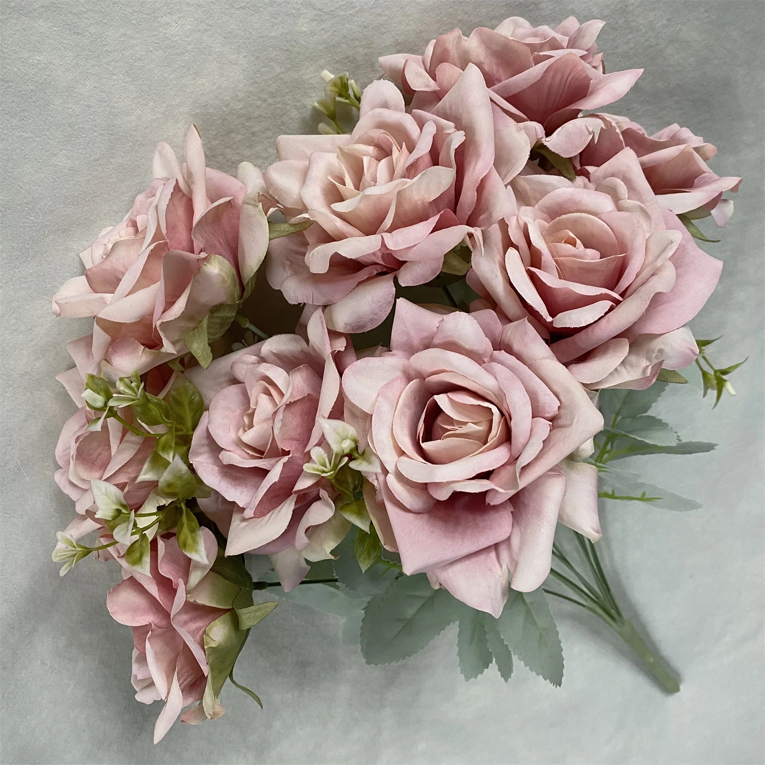 Bestselling 9head Coating Hibiscus Rose Artificial Flower Rose Buy