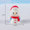 Muñeco de nieve colorido No.10 gorro navideño