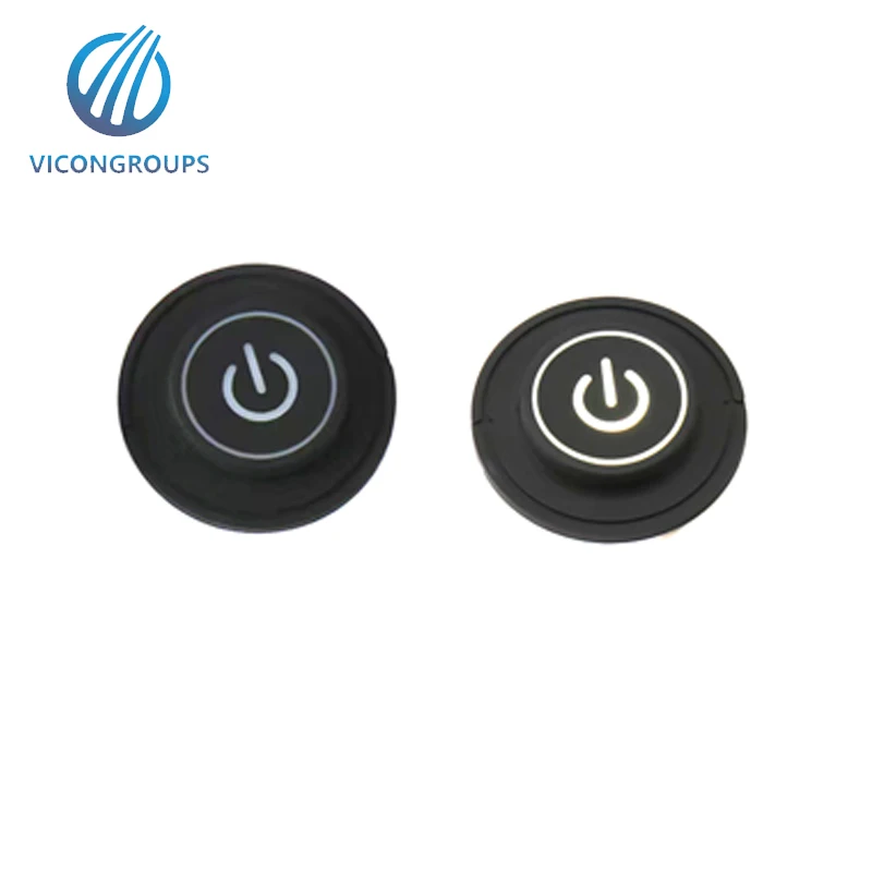 Transparent Round Silicone Rubber Push Button For Toy Application