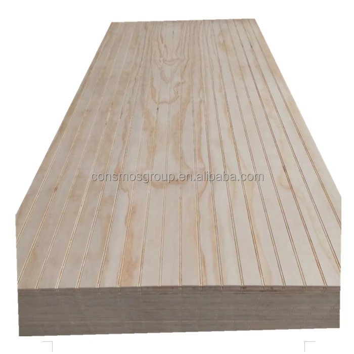 Consmos Tongue And Groove Plywood Roof Panel/slot Pine Plywood/grooved