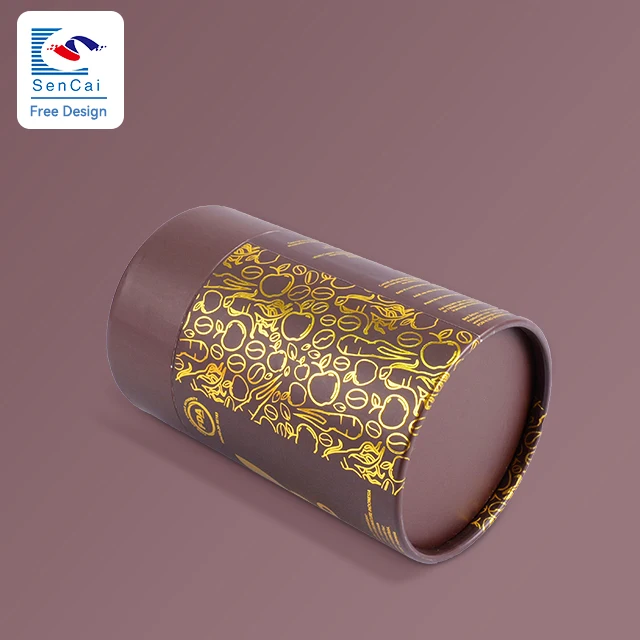 High Quality Customized Eco Friendly Material Gift Round Box Cardboard Paper Cylinder Tube With Lid supplier