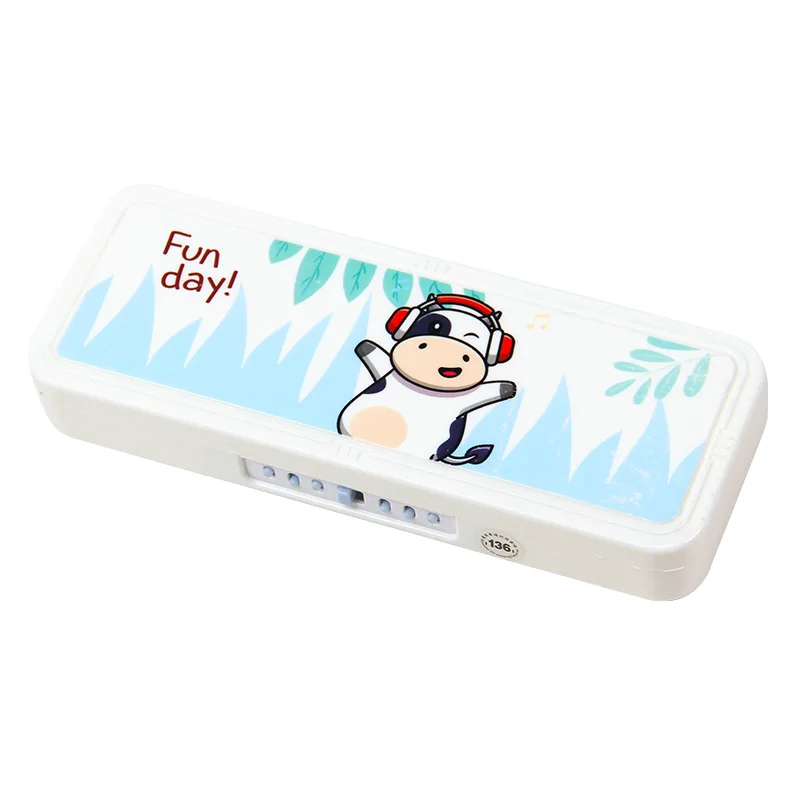 Durable Lockable Plastic Pencil Box with Cartoon Design OEM