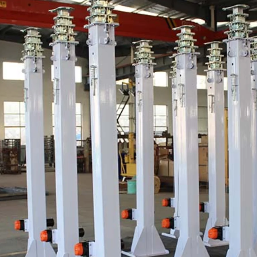 Manual Electric Pneumatic Hydraulic Retractable Galvanized Telescopic Mast Liggt Tower Camera Wind Turbines