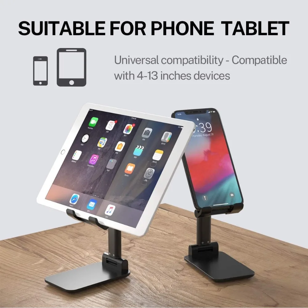 Dropship Cell Phone Stand Desktop Holder Tablet Stand Mount Mobile Phone  Desktop Tablet Holder Table Cell Foldable Extend Support Desk Mobile Phone  Holder Stand to Sell Online at a Lower Price