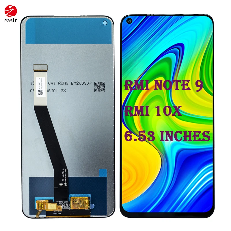 Redmi Note 9用LCDスクリーンタッチデジタイザー交換品、12ヶ月保証付き