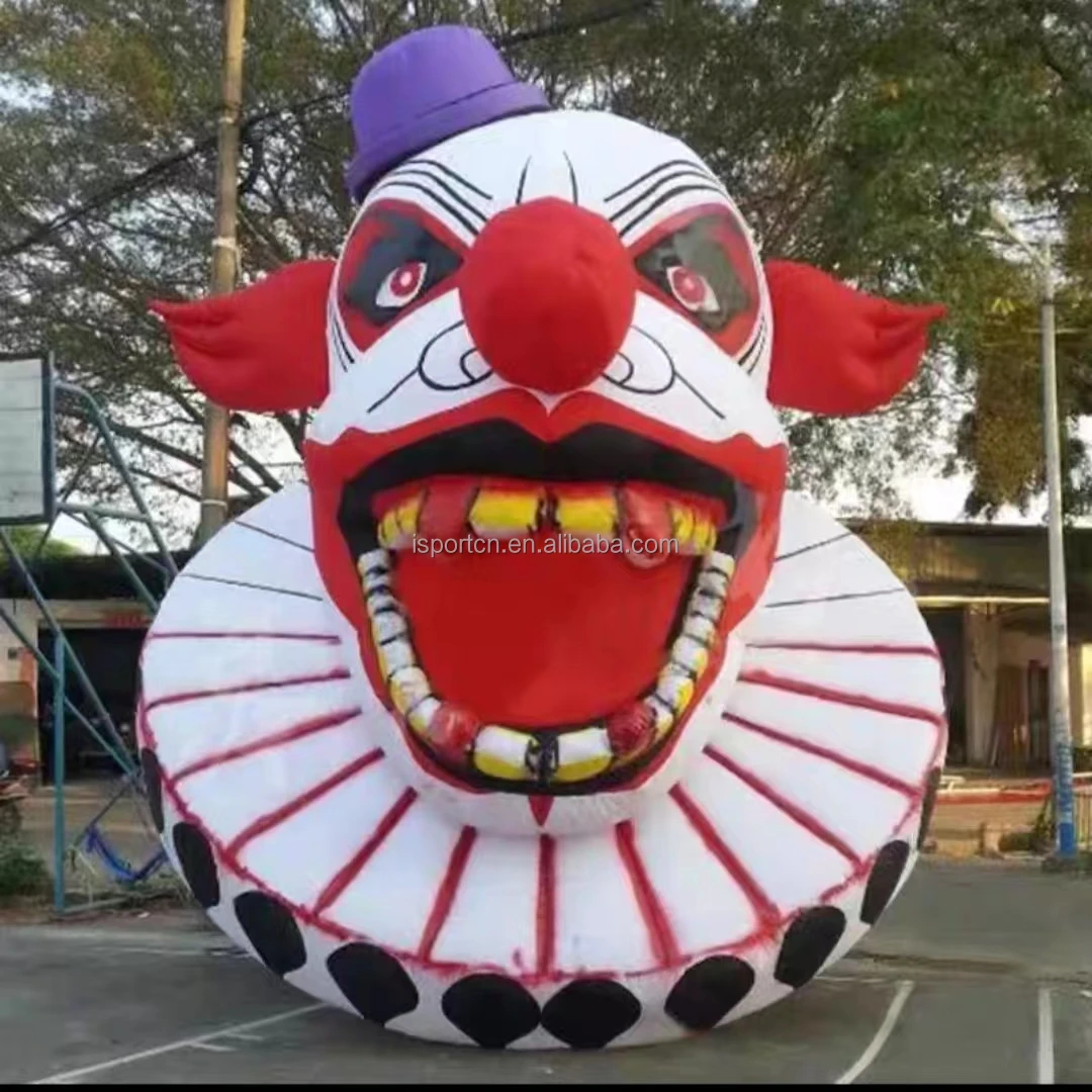 Factory Direct Halloween Inflatables Horror Cartoon Laughing Head Circus Giant Inflatable Scary Clown