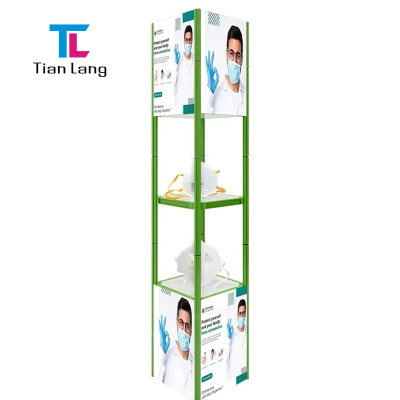 TianLang Алуминиева складаема завойна кула Експозиционна витрина Портативна витрина за търговски изложби