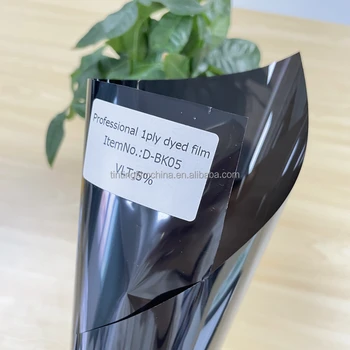 Solar Control Film D-BK Self-Adhesive 1ply Car Solar Film Tinted Car Uv Window Film
