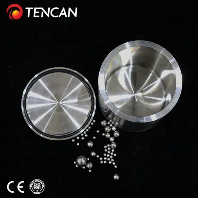 Tencan High Quality 50ml 100ml 250ml 500ml 1L 304 Stainless Still Ball Mill Jars Pot Planetary Ball Mill Jar