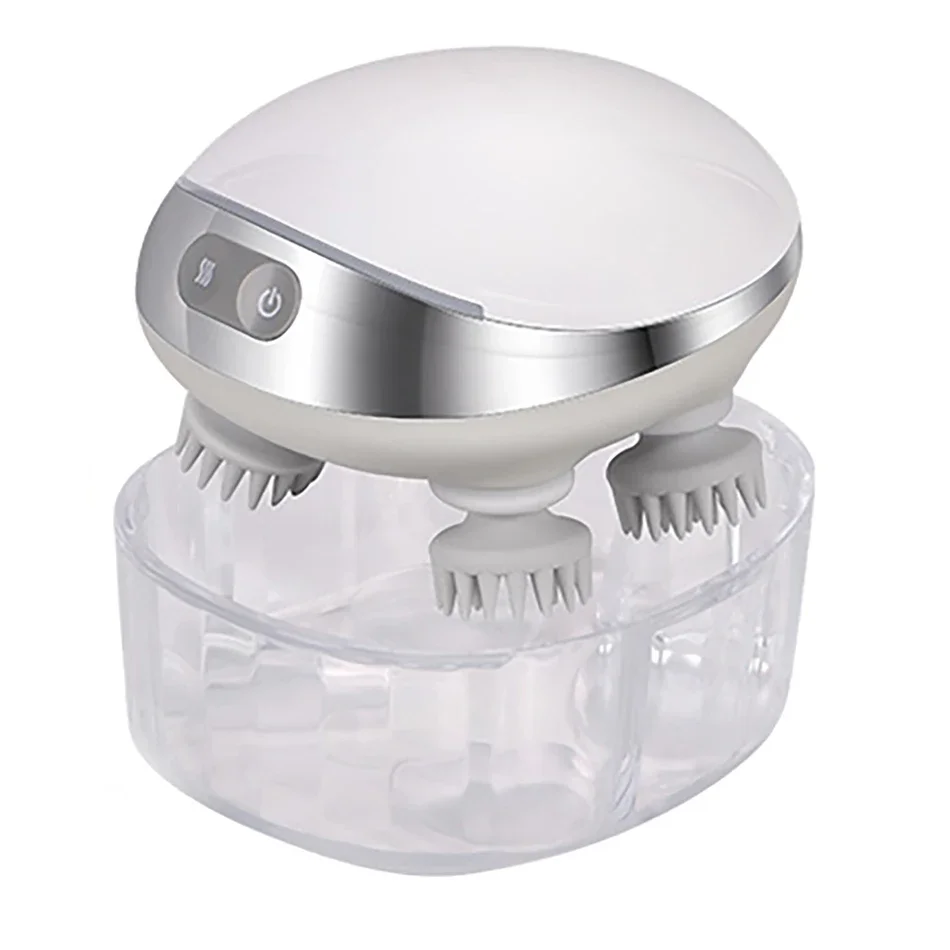 New Design Waterproof Head Scalp Massager Portable Wireless Electric Silicone Massage Tools Pet Head Massage Device