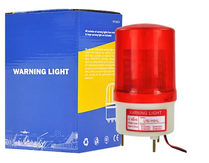 Rotating flash warning light LED flashing  alarm indicator light