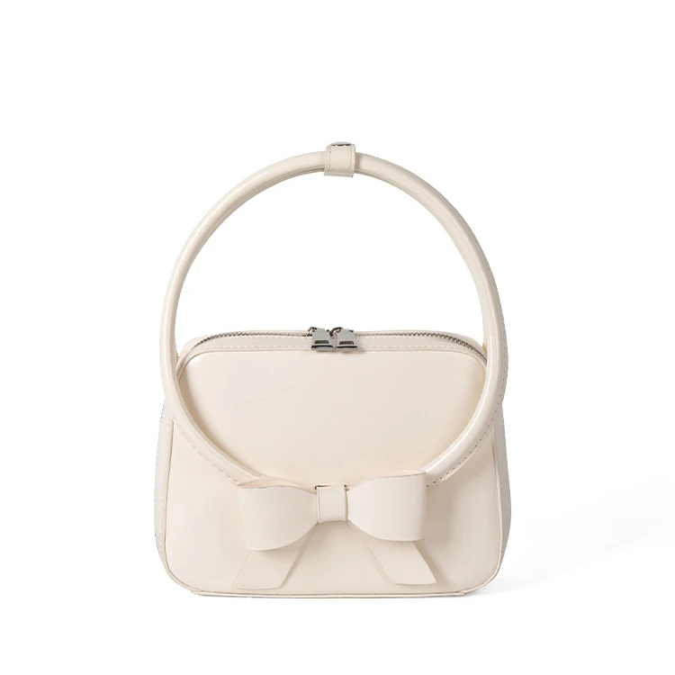 Latest Design 2024 Elegant Bowknot Mini Square Bag Bolsos Y2K Handbags Minimalist Light Luxury Women'S Handbags Y2K Beg for Girl
