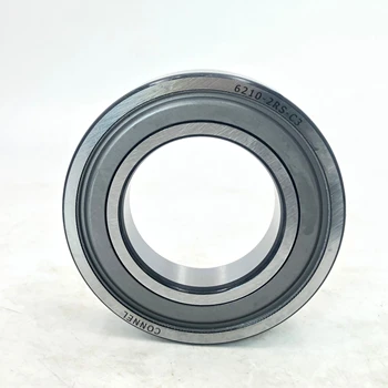 High-Speed 6210-2RS-C3 Deep Groove Ball Bearings Chrome Steel P2 Precision Nylon Cage Open Seals Grease Lubrication GCR15 Roller