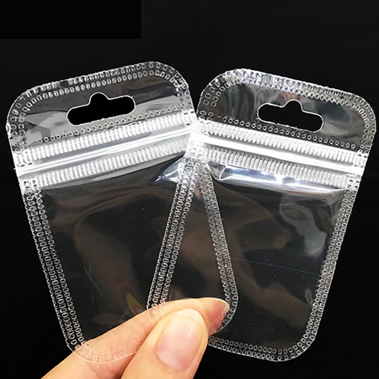 Small Bag in Box Mini Pouch Smaller Ziplock Bags Wholesale Transparent Jewelry Packaging Mini Zip Lock Pouch Gift Plastic  Bag
