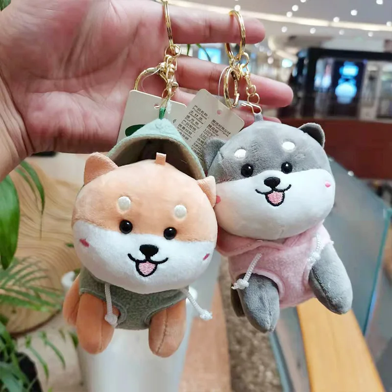 corgi plush keychain