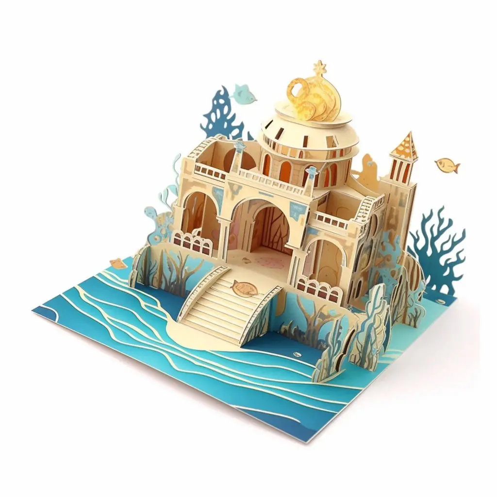 Wholesale 3d Paper Craft Manufacturer Unique 3d Pop Up Greeting Cards