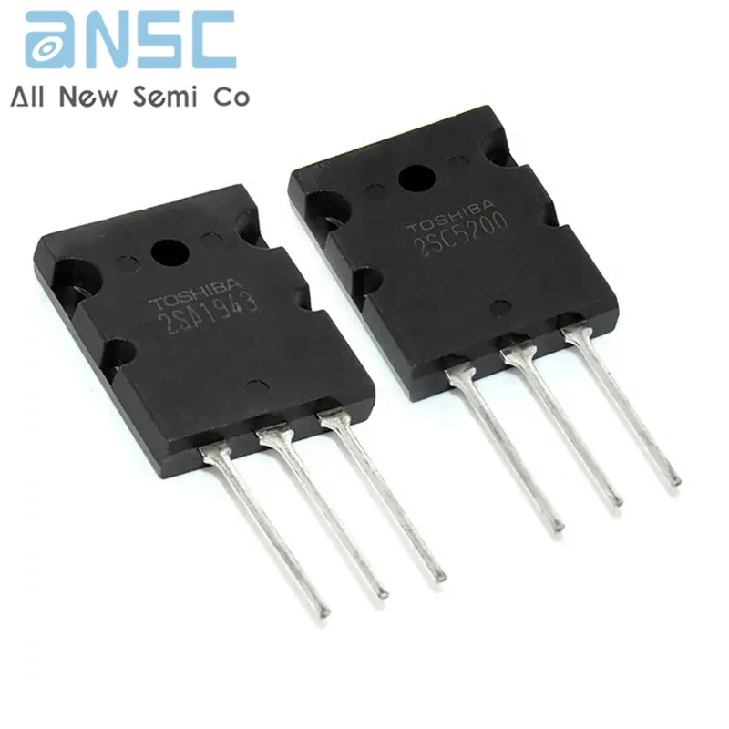 Hot offer Ic chip 2SC5200 2SA1943  Amplifier Board 2Sc 5200 Mosfet TO3P Power amplifier 2SC5200 2S a1943