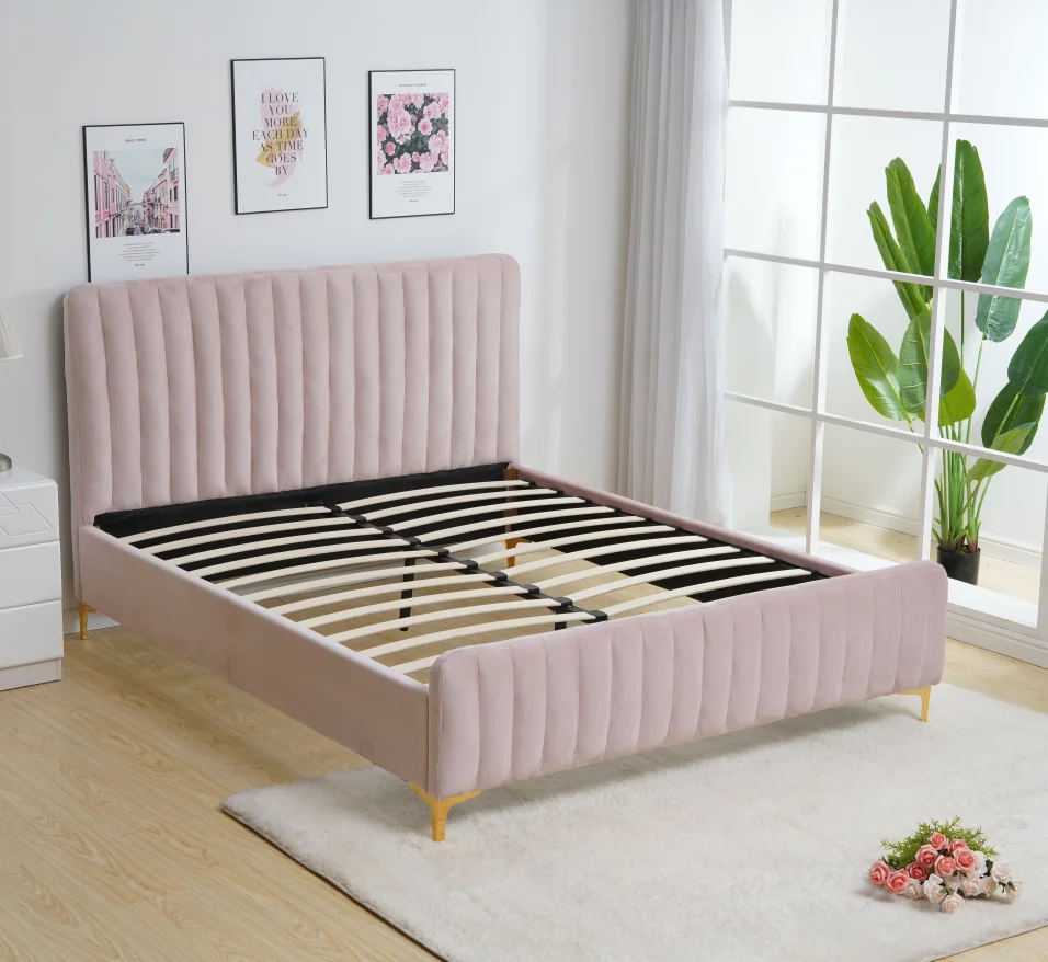 优质照明床头板木质双人床设计软垫与存储 Buy 软垫 木质双人床设计 收纳床product On Alibaba Com