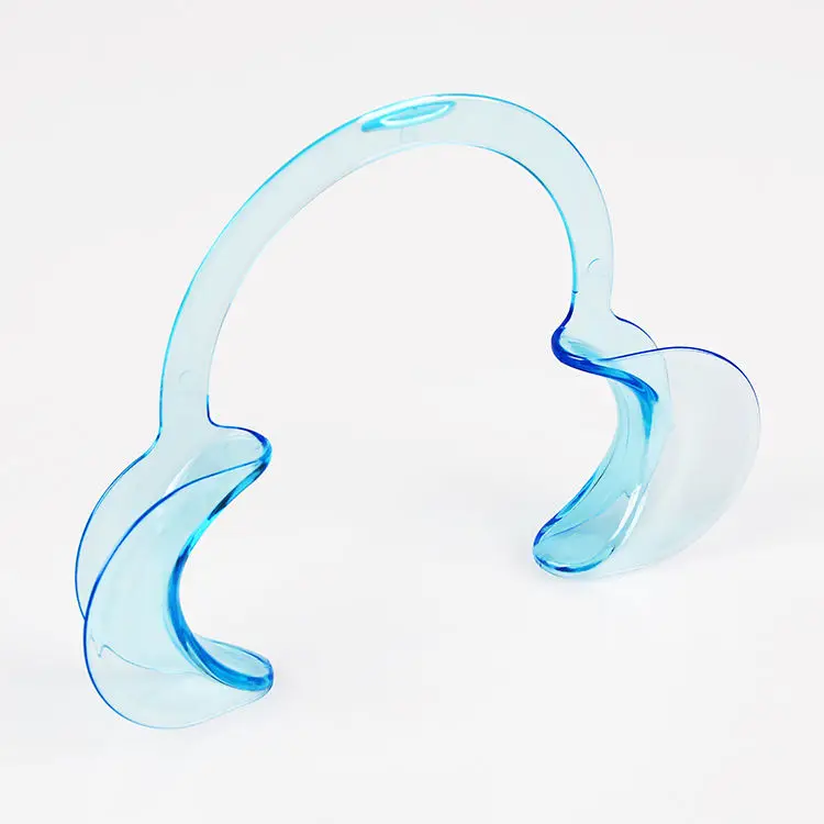 使い捨て歯科用頬歯レトラクター 透明/青 大人向け オーラルケア
