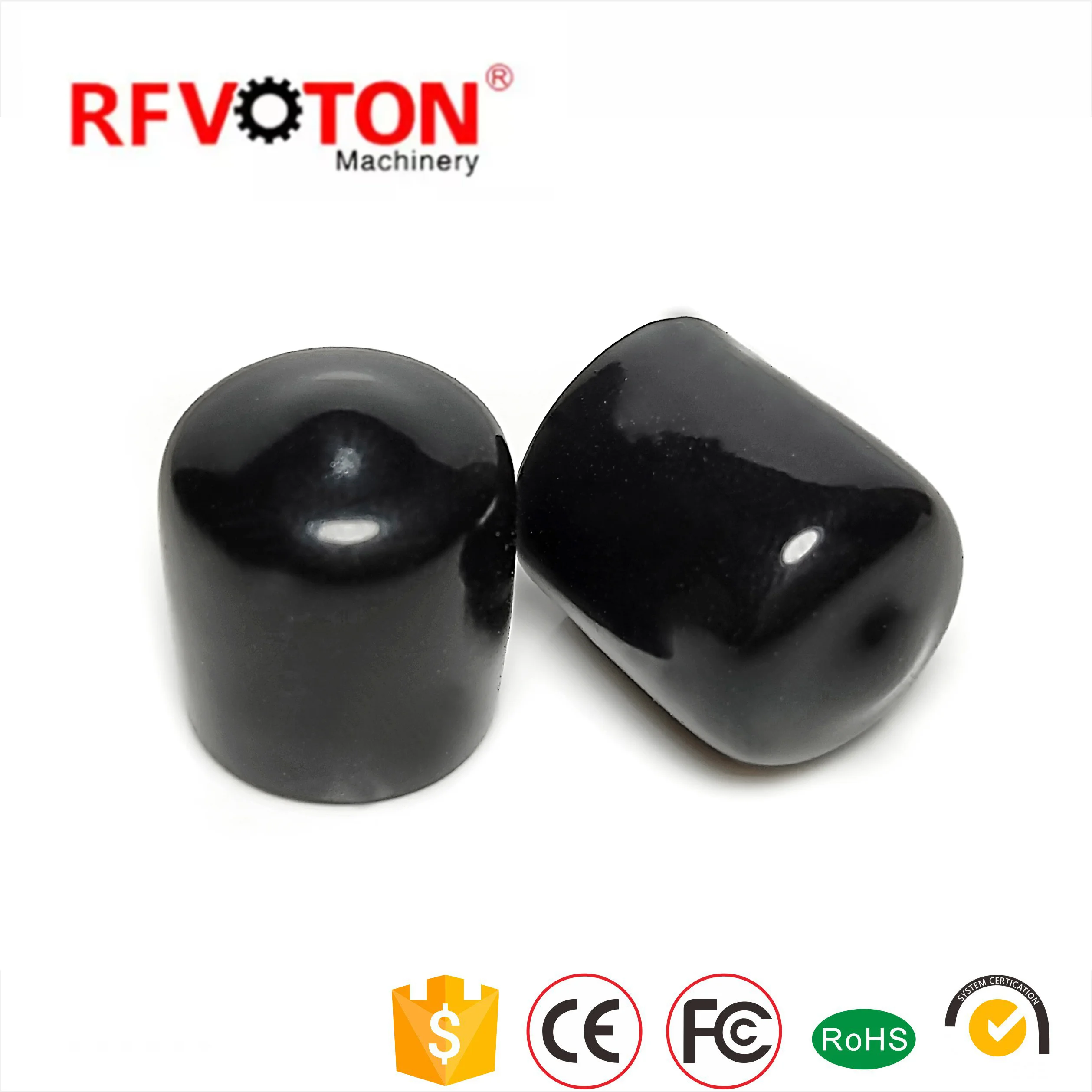 Factory supply Waterproof black connector plastic end rubber sma dust protection cap caps manufacture