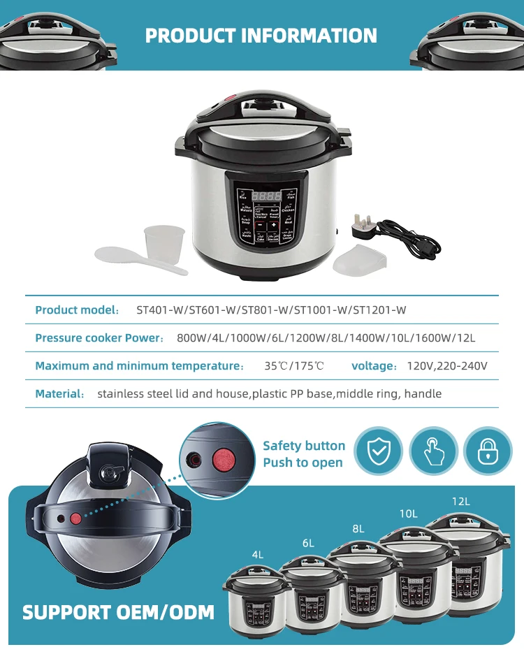 Electric pressure cooker 12L LC