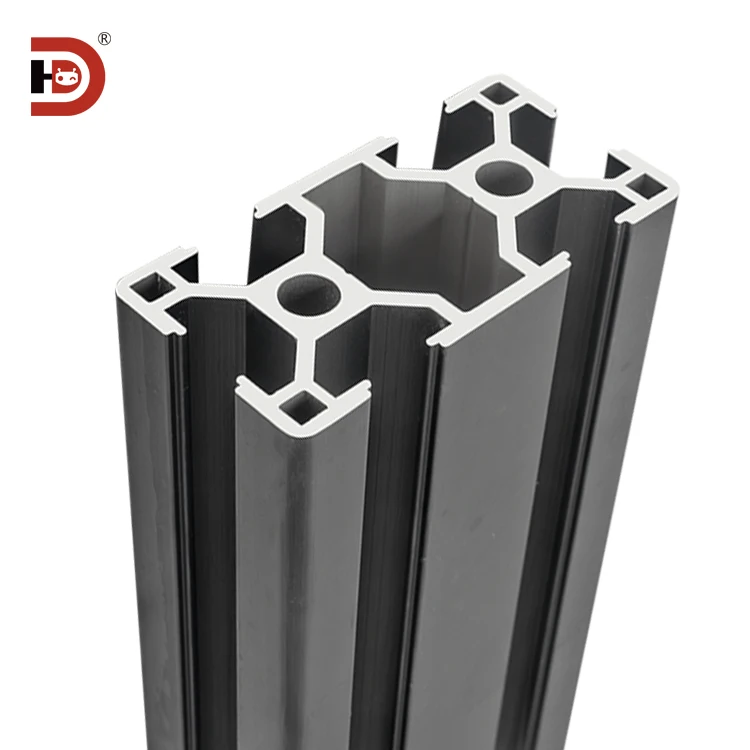 product industrial extruded aluminum profiles 3060 black assembly line 3060 aluminum alloy profiles-4