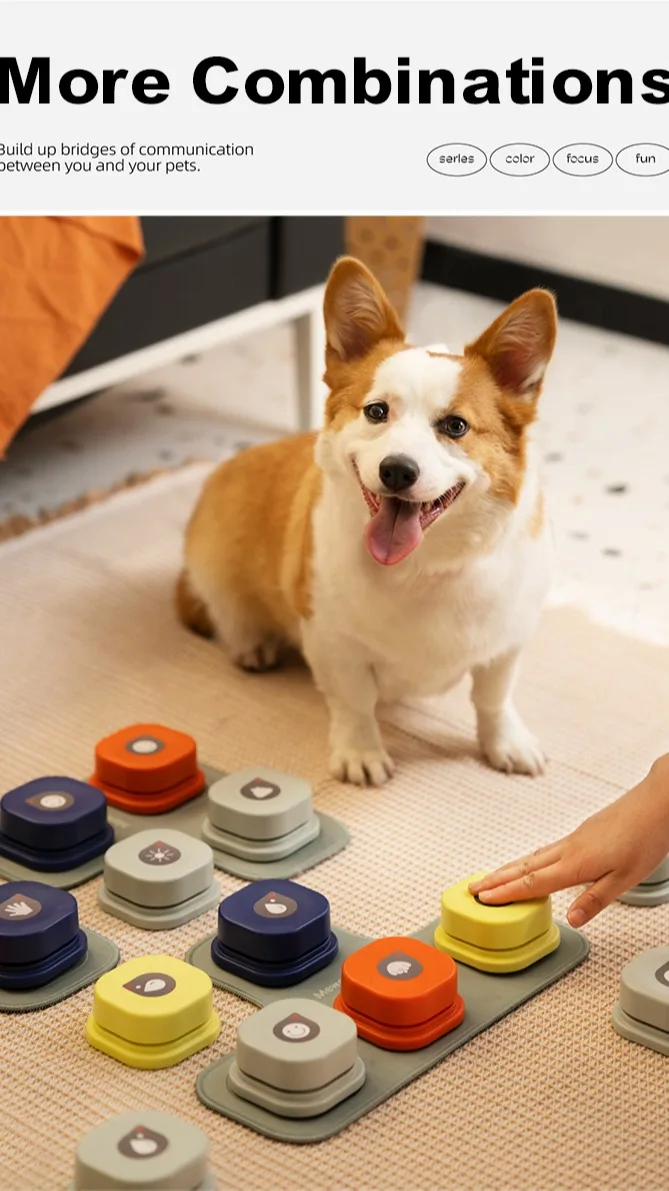 Mewoofun Dog Button For Communication Recordable Dog Talking Buttons