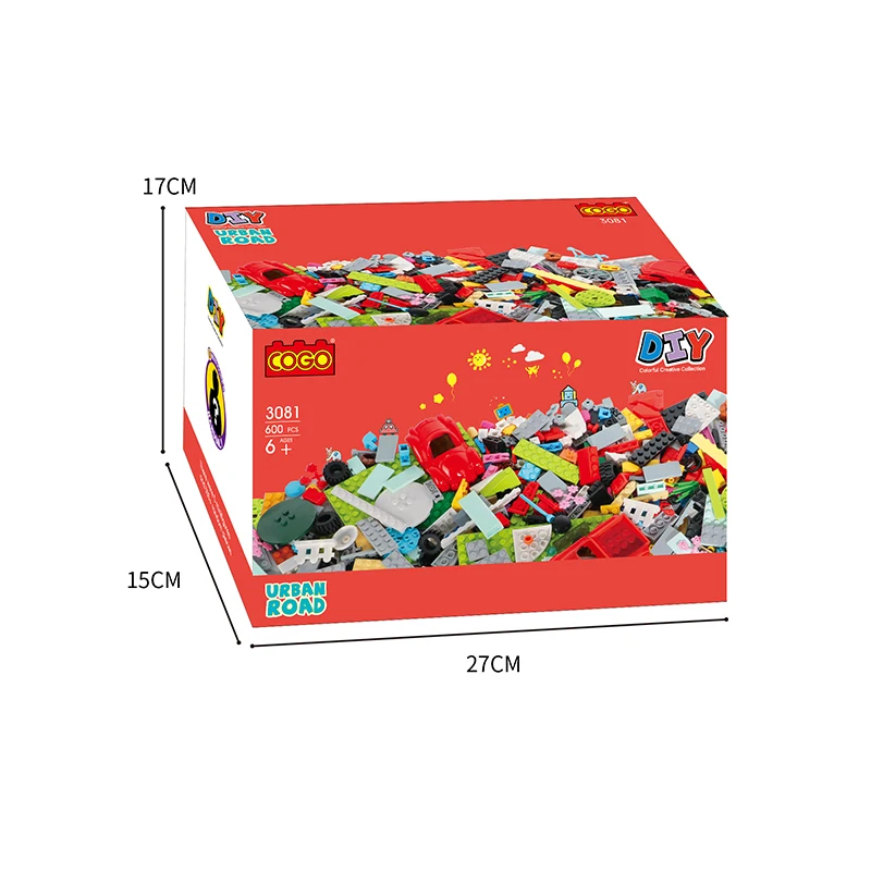 COGO Educational Toy - 600 Pcs DIY Building Blocks for Kids
