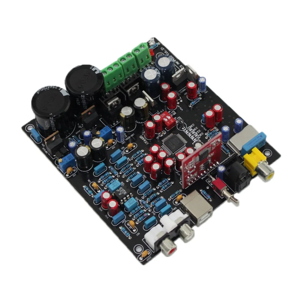 Декодер Taidacent AK4495SEQ WM8805 PCM2706, USB декодер с ЦАП, коаксиальный USB-декодер, USB-плата ЦАП