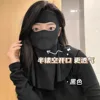 Black - Drinking-style full-face and neck protection mask