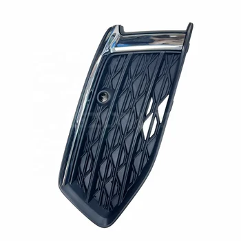 4KD807647 4KD807648 Front Bumper Center Grille Lower Fog Light Air Deflector Grille Trim Lamp Cover Grills for Audi A6 C8 2019
